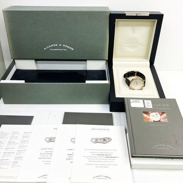A. Lange & Söhne Saxonia Thin Rose Gold Silver Dial 211.032 Bracelet