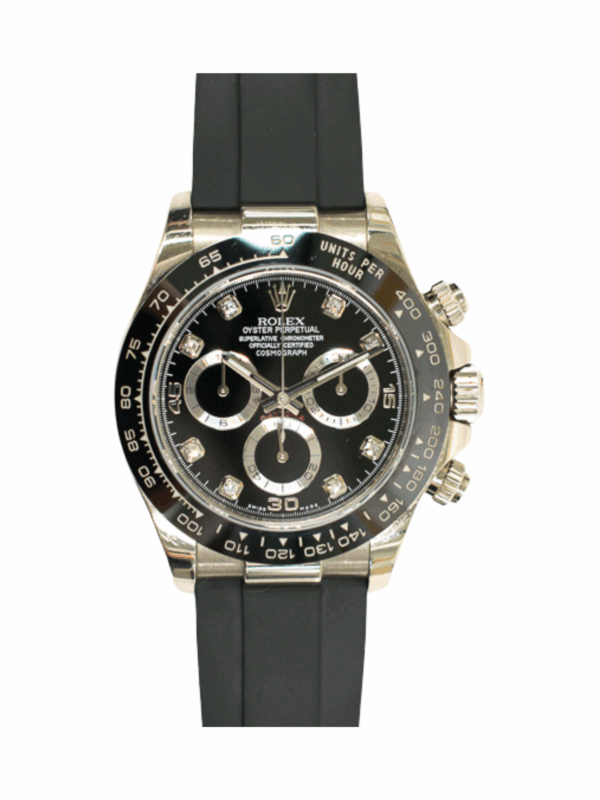 Rolex Daytona White Gold Black Diamond Dial 116519LN Bracelet