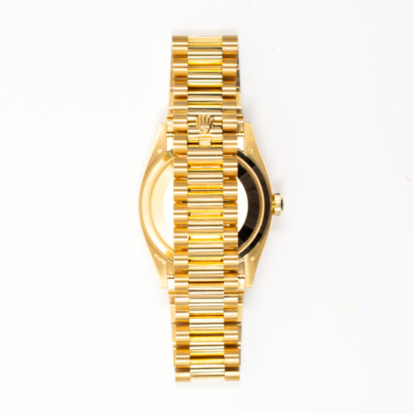 Rolex Day-Date 36 Yellow Gold Green Diamond Dial 128238A