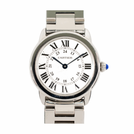 Cartier Ronde Solo Stainless Steel Silver Roman Dial W6701004