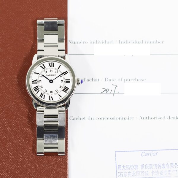 Cartier Ronde Solo Stainless Steel Silver Roman Dial W6701004