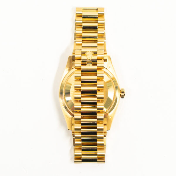 Rolex Day-Date 36 Yellow Gold Diamond Bezel Green Diamond Dial 128398TBR