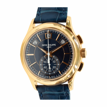 Patek Philippe Flyback Chronograph Annual Calendar Rose Gold Blue Dial 5905R-010