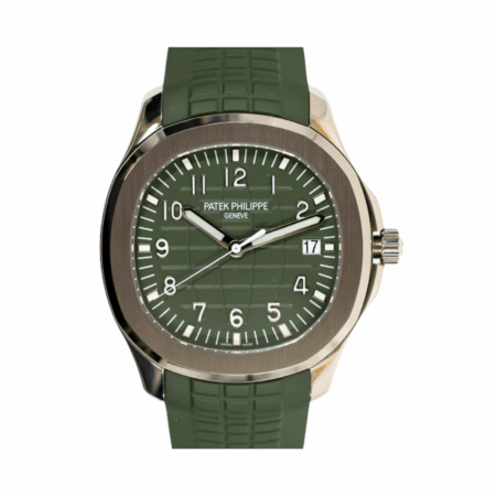 Patek Philippe Aquanaut White Gold Green Arabic Dial 5168G-010