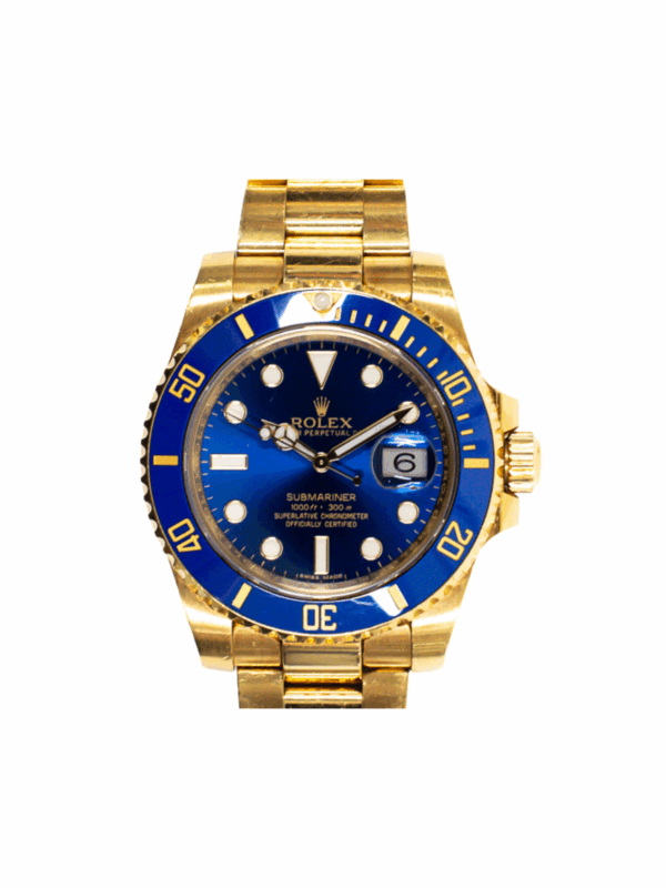 Rolex Submariner Date Yellow Gold Blue Dial 116618LB