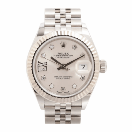 Rolex Datejust Stainless Steel and White Gold Silver Star Diamond Dial 279174