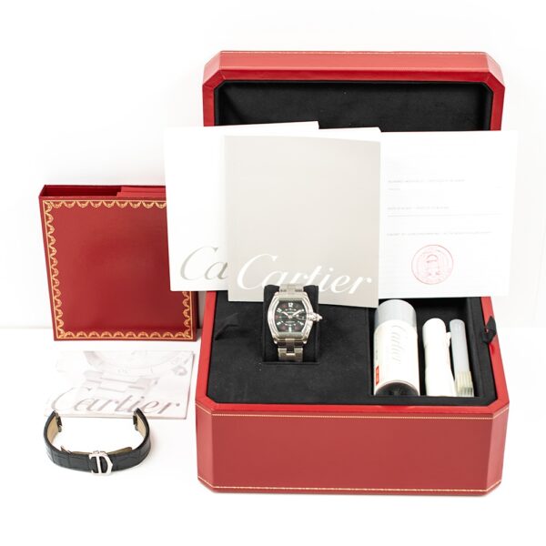 Cartier Roadster "Vegas Roulette" Stainless Steel Black Arabic Dial W62002V3