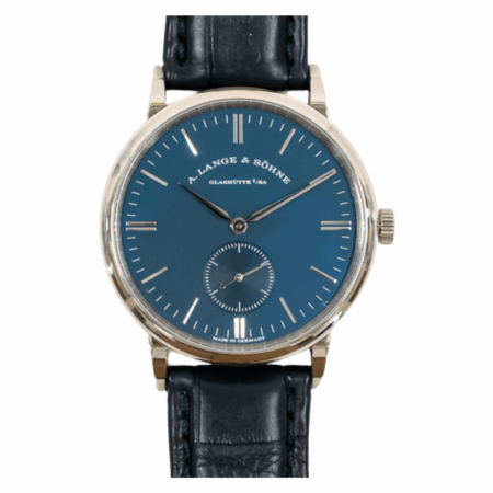 A. Lange & Söhne Saxonia White Gold Blue Stick Dial 219.028