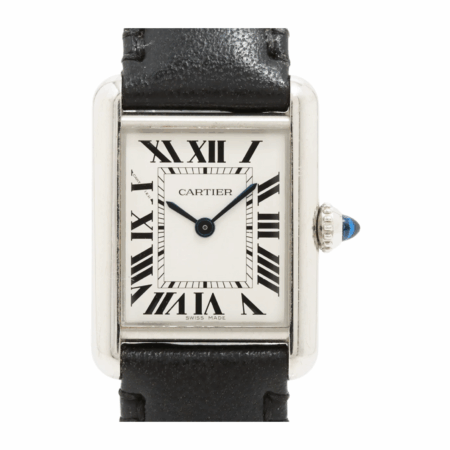 Cartier Tank Must Solarbeat Stainless Steel White Roman Dial WSTA0060
