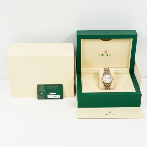 The Rolex Datejust 36 Steel and Rose Gold Silver Fluted Diamond 126231G