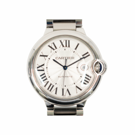 Cartier Ballon Bleu 42mm Steel Silver Roman Dial W69012Z4