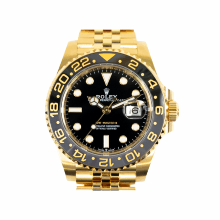 Rolex GMT-Master II Yellow Gold Black Dial 126718GRNR