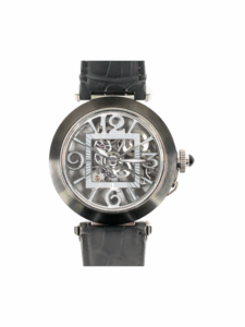 Cartier Pasha De Stainless Steel Skeleton Dial WHPA0017