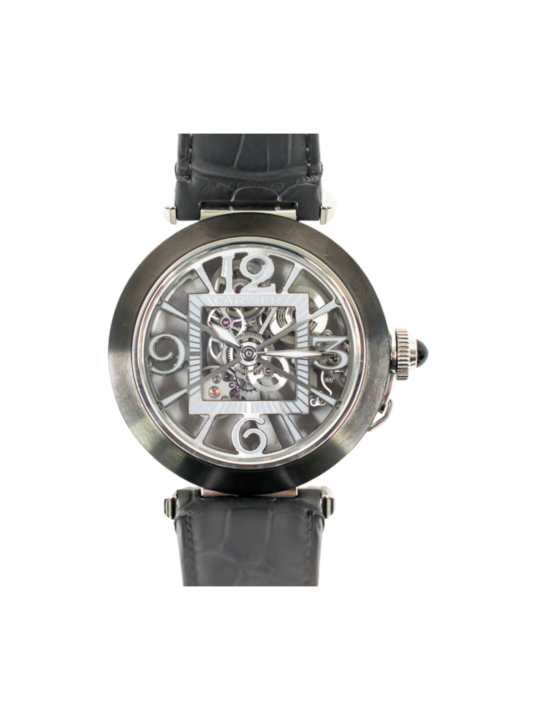 Cartier Pasha De Stainless Steel Skeleton Dial WHPA0017