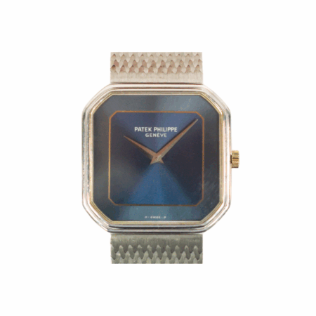 Patek Philippe Octagon White Gold Blue Dial 3854/001