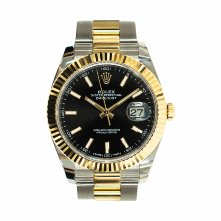 Rolex Datejust 41 Stainless Steel and Yellow Gold Black Stick Dial 126333