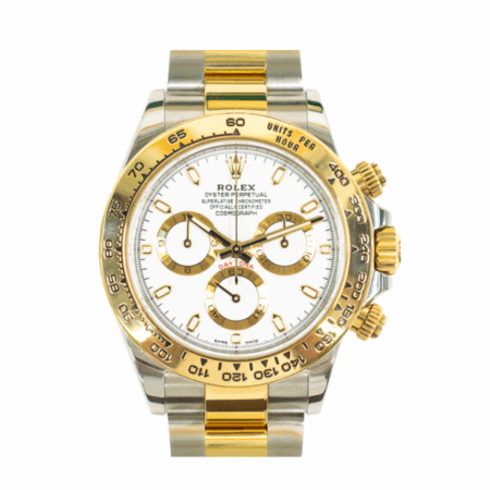 Rolex Daytona Stainless Steel and Yellow Gold White Dial 116503