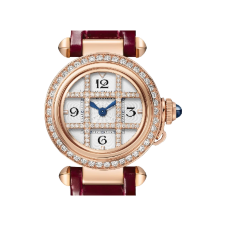 Cartier Pasha Diamond Bezel Rose Gold Ivory Dial WJPA0021