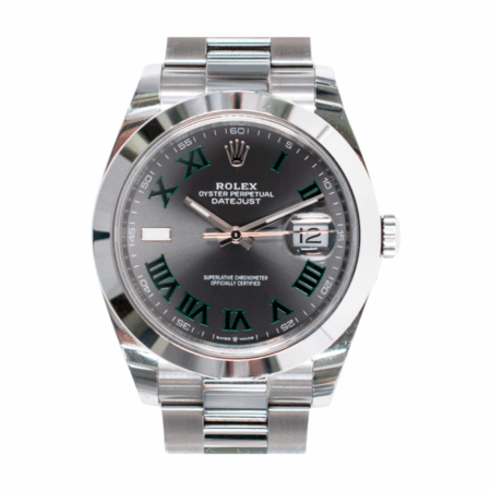 Rolex Datejust 41 Stainless Steel Wimbledon Roman Dial 126300