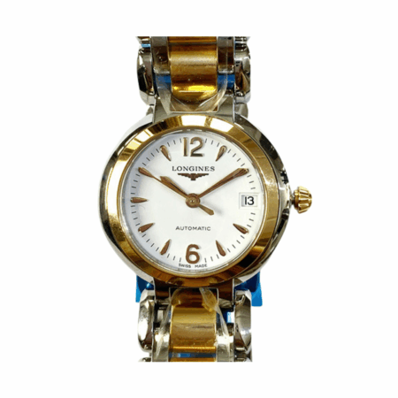 Longines PrimaLuna Stainless Steel and Rose Gold White L8.111.5.16.6