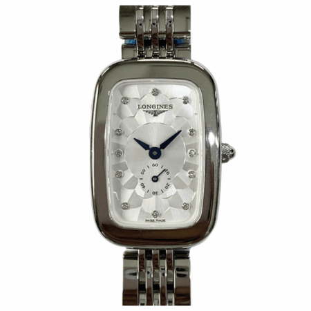 Longines Equestrian Stainless Steel Silver Diamond Dial L6.141.4.77.6