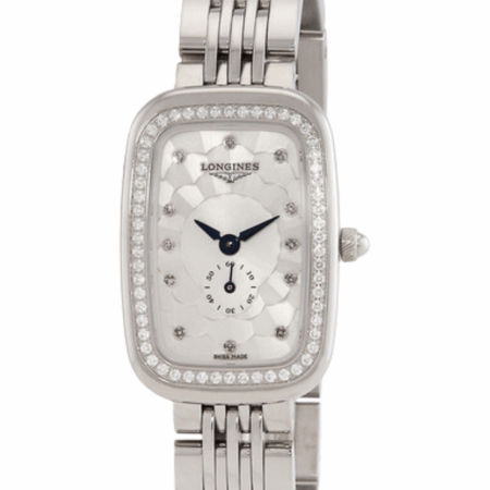 Longines Equestrian Stainless Steel Silver Diamond Dial L6.141.4.77.6