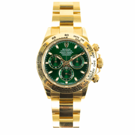 Rolex Daytona Yellow Gold Green Dial 116508