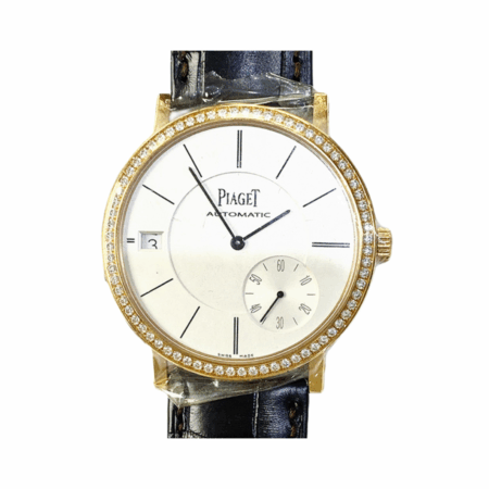 Piaget Altiplano Rose Gold Diamond Bezel Silver Dial G0A38139