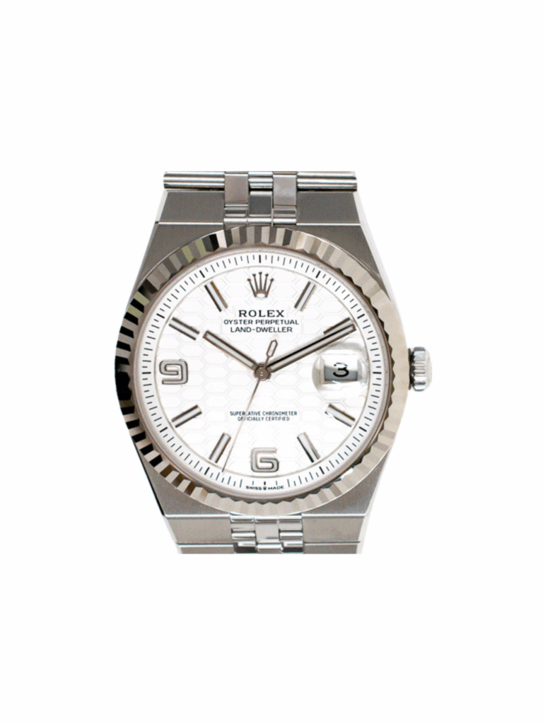 Rolex Land-Dweller 41Mm Steel And White Gold 127334