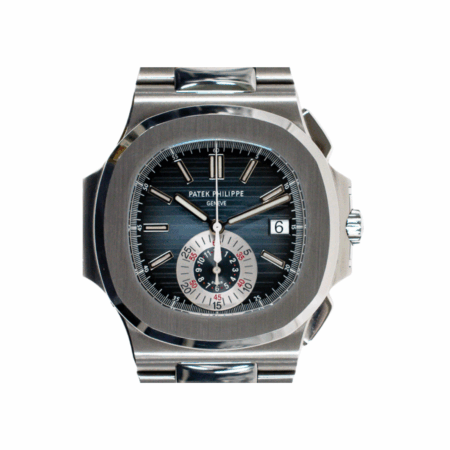 Patek Philippe Nautilus Stainless Steel Blue Stick Dial 5980/1A-001