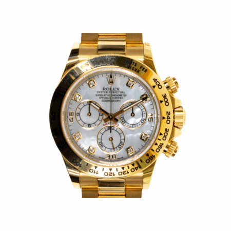 Rolex Daytona Yellow Gold White MOP Diamond Dial 116508NG