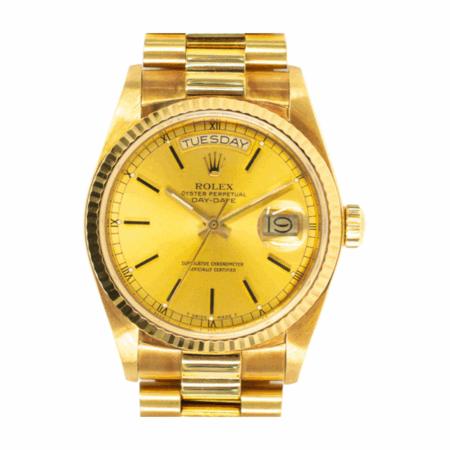Rolex Day-Date 36 Yellow Gold Champagne Dial 18038