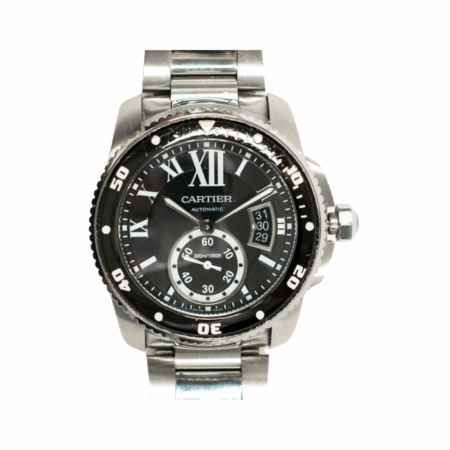 Cartier Calibre De Cartier Diver Stainless Steel Black Roman Dial W7100057
