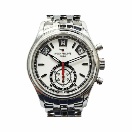 Patek Philippe Annual Calendar Chronograph Stainless Steel White Dial 5960/1A-001