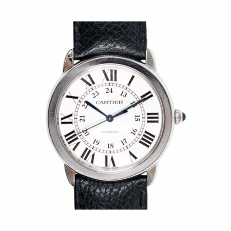 Cartier Ronde Solo Stainless Steel Silver Roman Dial WSRN0021