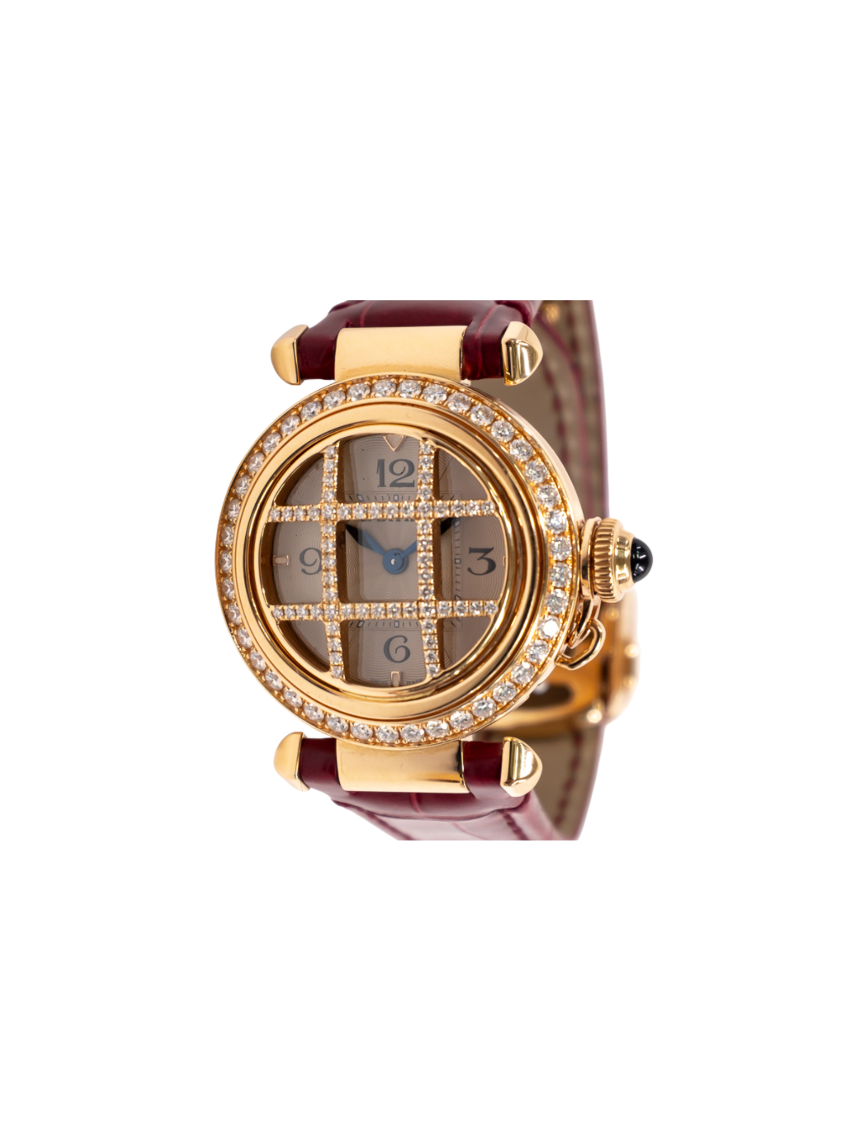 Cartier Pasha Diamond Bezel Rose Gold Ivory Dial WJPA0021