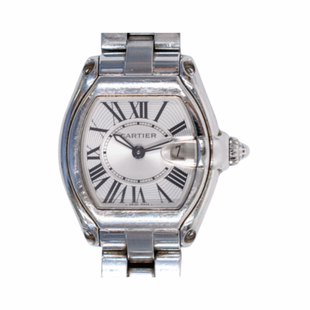 Cartier Roadster Stainless Steel Silver Roman Dial W62016V3
