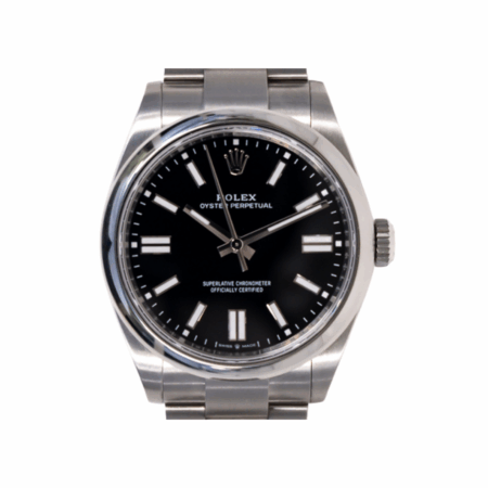 Rolex Oyster Perpetual Stainless Steel Black Dial 134300