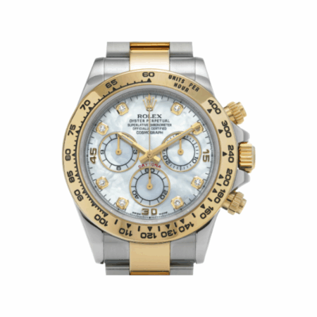 Rolex Daytona Stainless Steel/Yellow Gold White MOP Diamond Dial 116503NG