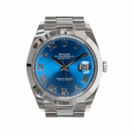 Rolex Datejust 41 Stainless Steel Blue Roman Dial 126300