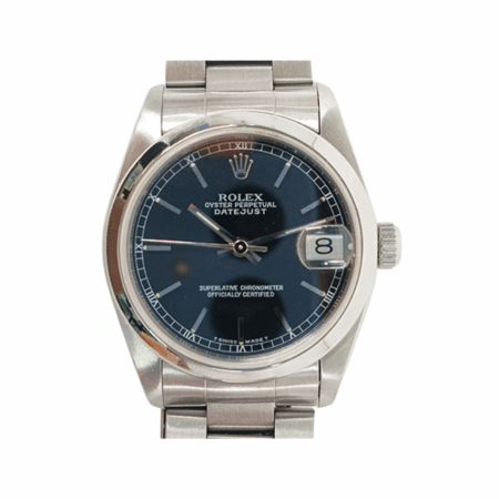 Rolex Datejust 31 Stainless Steel Black Stick Dial 68240