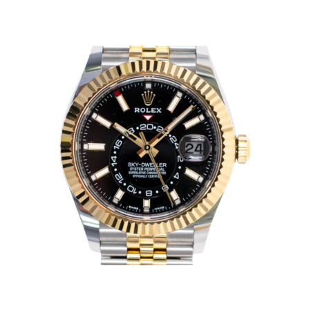 Rolex Sky-Dweller Stainless Steel/Yellow Gold Black Dial 326933