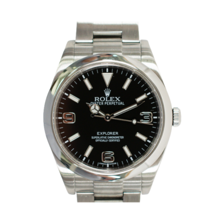 Rolex Explorer Stainless Steel Black Arabic Dial 214270