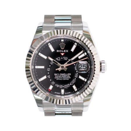 Rolex Sky-Dweller Stainless Steel and White Gold Black Dial 336934