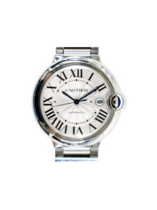 Cartier Ballon Bleu De Cartier 42 Mm Stainless Steel Silver Roman Dial WSBB0049