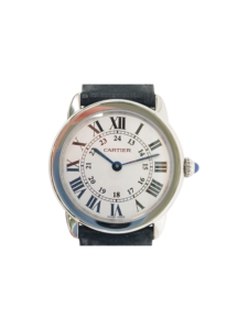 Cartier Ronde Solo De Cartier Stainless Steel White Roman Dial WSRN0019