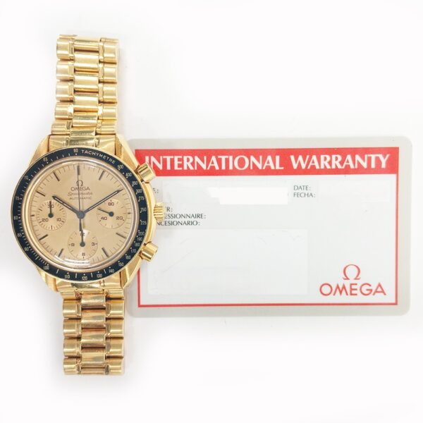 Omega Speedmaster Yellow Gold Champagne Dial 1140.30
