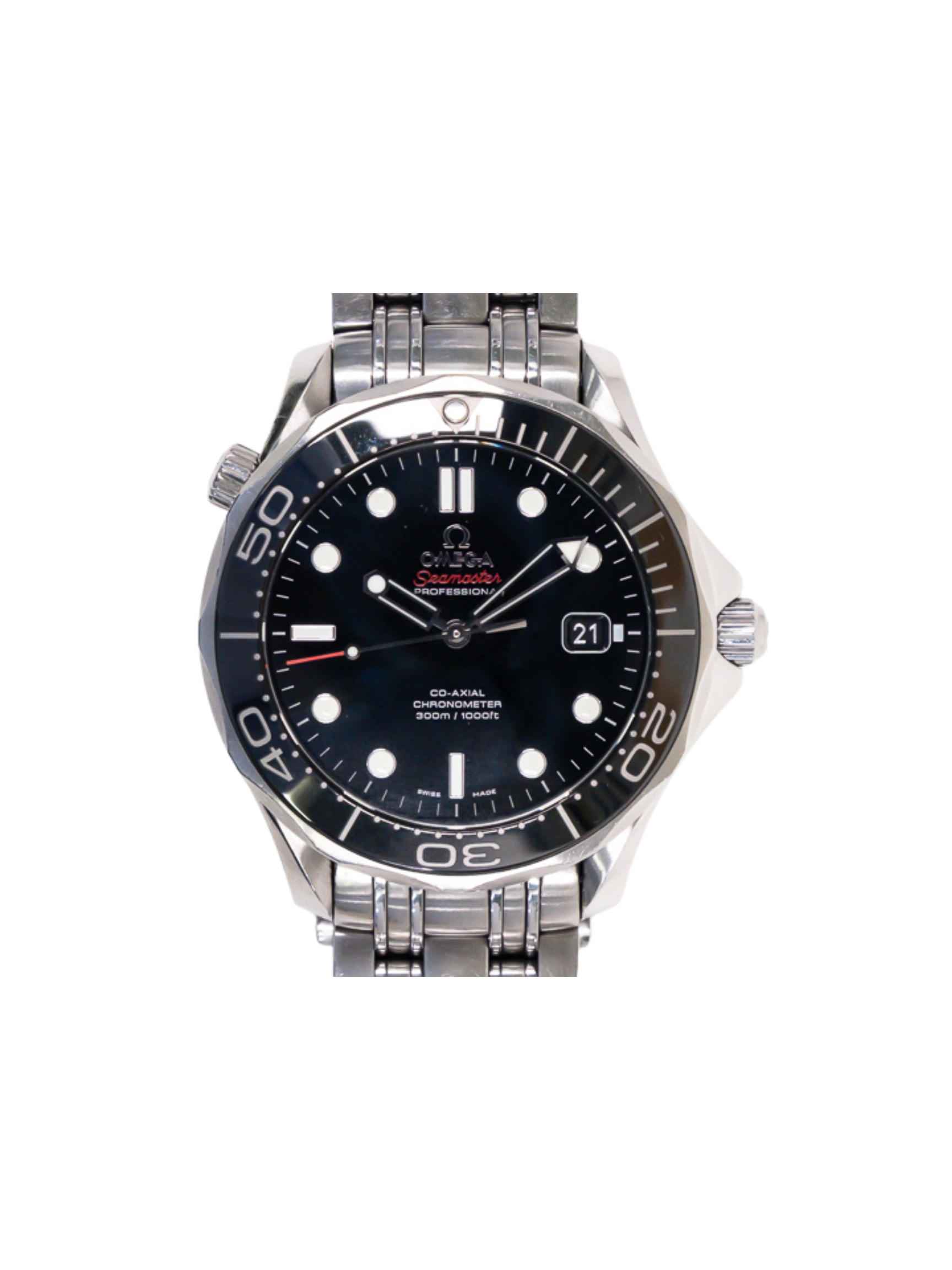 Omega Seamaster Diver Stainless Steel Black Dial 212.30.41.20.01.003