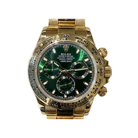 Rolex Daytona Yellow Gold Green Dial 116508