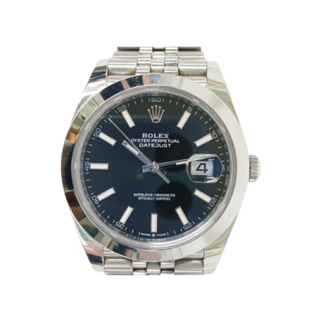 Rolex Datejust 41 Stainless Steel Black Stick Dial 126300